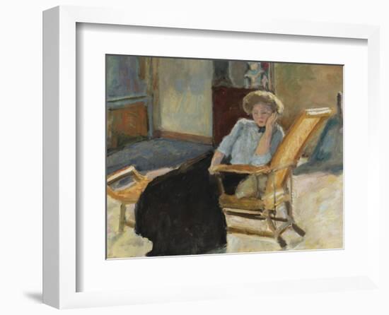 Seated Woman-Pierre Bonnard-Framed Premium Giclee Print