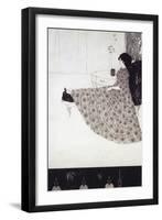 Seated Woman-Aubrey Beardsley-Framed Premium Giclee Print