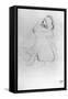 Seated Woman-Gustav Klimt-Framed Stretched Canvas