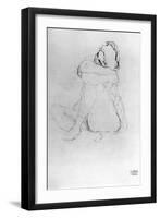 Seated Woman-Gustav Klimt-Framed Giclee Print