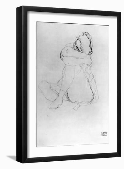 Seated Woman-Gustav Klimt-Framed Giclee Print