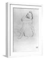 Seated Woman-Gustav Klimt-Framed Giclee Print