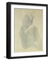 Seated Woman-Auguste Rodin-Framed Giclee Print