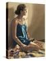 Seated Woman-Helen J. Vaughn-Stretched Canvas
