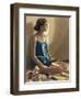 Seated Woman-Helen J. Vaughn-Framed Premium Giclee Print