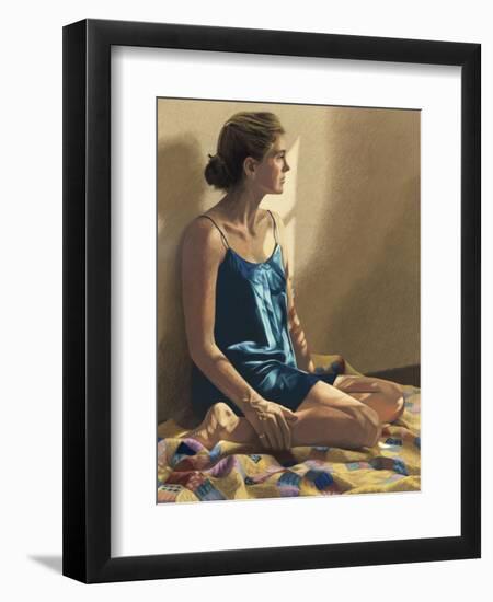 Seated Woman-Helen J. Vaughn-Framed Premium Giclee Print