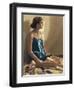 Seated Woman-Helen J. Vaughn-Framed Premium Giclee Print