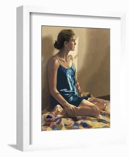 Seated Woman-Helen J. Vaughn-Framed Premium Giclee Print