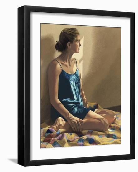 Seated Woman-Helen J. Vaughn-Framed Giclee Print