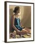 Seated Woman-Helen J. Vaughn-Framed Giclee Print