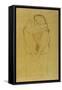 Seated Woman-Gustav Klimt-Framed Stretched Canvas