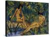 Seated Women by Water-Otto Mueller-Stretched Canvas