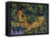 Seated Women by Water-Otto Mueller-Framed Stretched Canvas