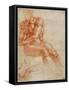 Seated Young Male Nude and Two Arm Studies, Ca 1510-1511-Michelangelo Buonarroti-Framed Stretched Canvas