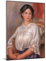 Seated Young Woman (Helene Bellon)-Pierre-Auguste Renoir-Mounted Giclee Print