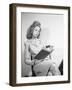 Seated Young Woman Reading-Philip Gendreau-Framed Photographic Print