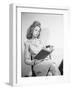 Seated Young Woman Reading-Philip Gendreau-Framed Photographic Print