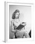 Seated Young Woman Reading-Philip Gendreau-Framed Photographic Print