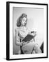 Seated Young Woman Reading-Philip Gendreau-Framed Photographic Print