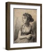 Seated Young Woman-Louis Leopold Boilly-Framed Giclee Print