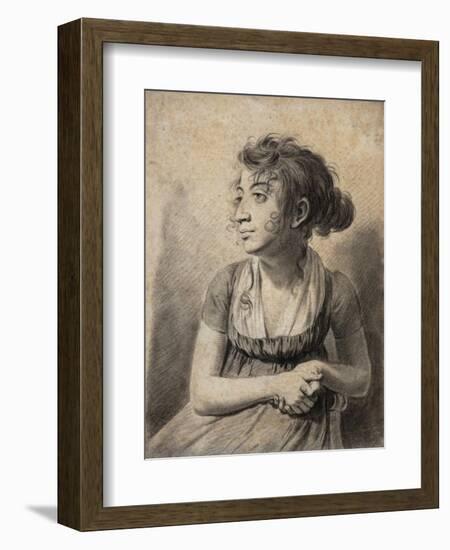 Seated Young Woman-Louis Leopold Boilly-Framed Giclee Print