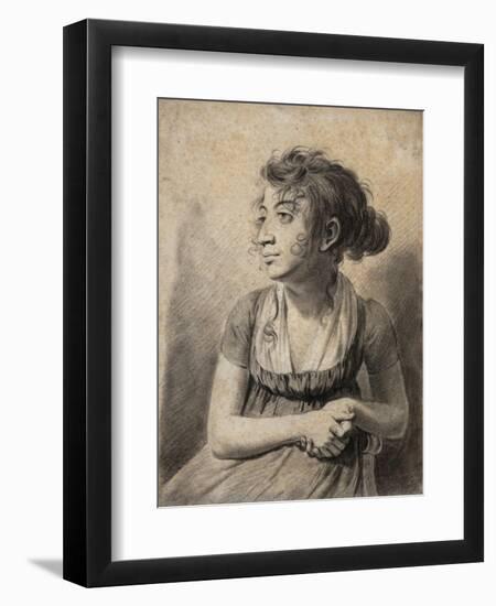 Seated Young Woman-Louis Leopold Boilly-Framed Giclee Print