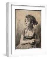 Seated Young Woman-Louis Leopold Boilly-Framed Giclee Print