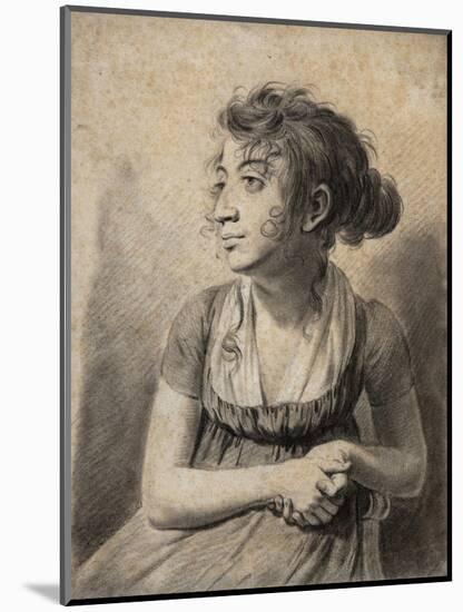 Seated Young Woman-Louis Leopold Boilly-Mounted Giclee Print