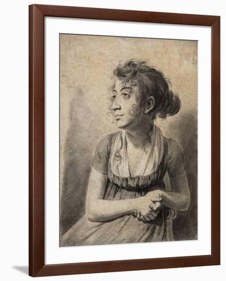 Seated Young Woman-Louis Leopold Boilly-Framed Giclee Print