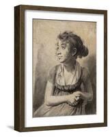 Seated Young Woman-Louis Leopold Boilly-Framed Giclee Print