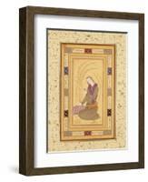 Seated Youth Holding a Cup, from the Large Clive Album, C.1610-20-Persian School-Framed Giclee Print