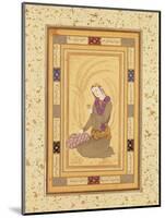 Seated Youth Holding a Cup, from the Large Clive Album, C.1610-20-Persian School-Mounted Giclee Print