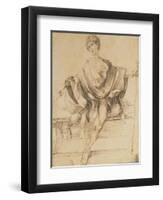 Seated Youth with Scales and a Cane, 1498-Albrecht Dürer-Framed Giclee Print