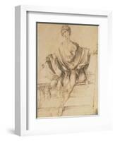 Seated Youth with Scales and a Cane, 1498-Albrecht Dürer-Framed Giclee Print