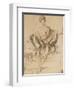 Seated Youth with Scales and a Cane, 1498-Albrecht Dürer-Framed Giclee Print