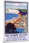 Seaton, Devon, Poster Advertising Southern Railway-Kenneth Shoesmith-Mounted Giclee Print