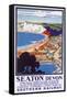 Seaton, Devon, Poster Advertising Southern Railway-Kenneth Shoesmith-Framed Stretched Canvas