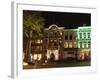 Seats Outside a Cafe-Restaurant at the Grote Markt (Big Market) Square at Night, Breda, Noord-Braba-Stuart Forster-Framed Photographic Print