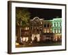 Seats Outside a Cafe-Restaurant at the Grote Markt (Big Market) Square at Night, Breda, Noord-Braba-Stuart Forster-Framed Photographic Print