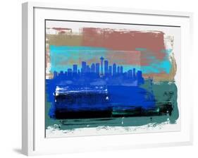 Seattle Abstract Skyline II-Emma Moore-Framed Art Print