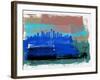 Seattle Abstract Skyline II-Emma Moore-Framed Art Print