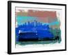 Seattle Abstract Skyline II-Emma Moore-Framed Art Print