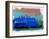 Seattle Abstract Skyline II-Emma Moore-Framed Art Print