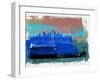 Seattle Abstract Skyline II-Emma Moore-Framed Art Print