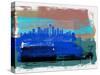 Seattle Abstract Skyline II-Emma Moore-Stretched Canvas