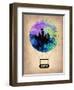 Seattle Air Balloon-NaxArt-Framed Art Print