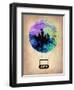 Seattle Air Balloon-NaxArt-Framed Art Print