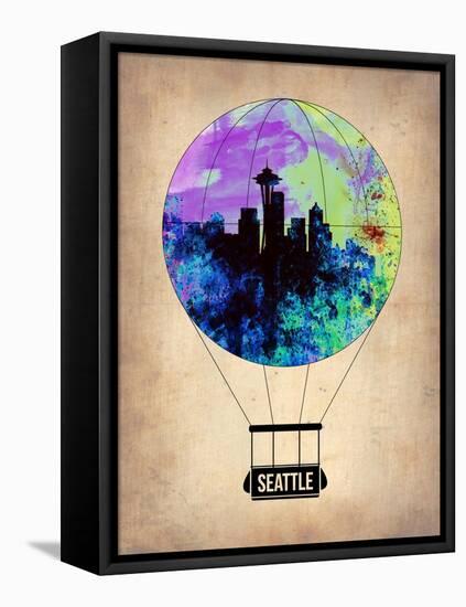 Seattle Air Balloon-NaxArt-Framed Stretched Canvas