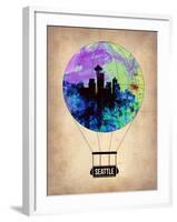 Seattle Air Balloon-NaxArt-Framed Art Print