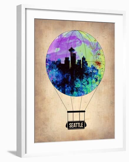 Seattle Air Balloon-NaxArt-Framed Art Print